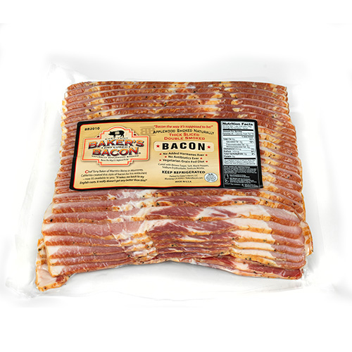 Antibiotic Free Dry-Cured Double-Smoked Bacon, Sliced 10-12 ct