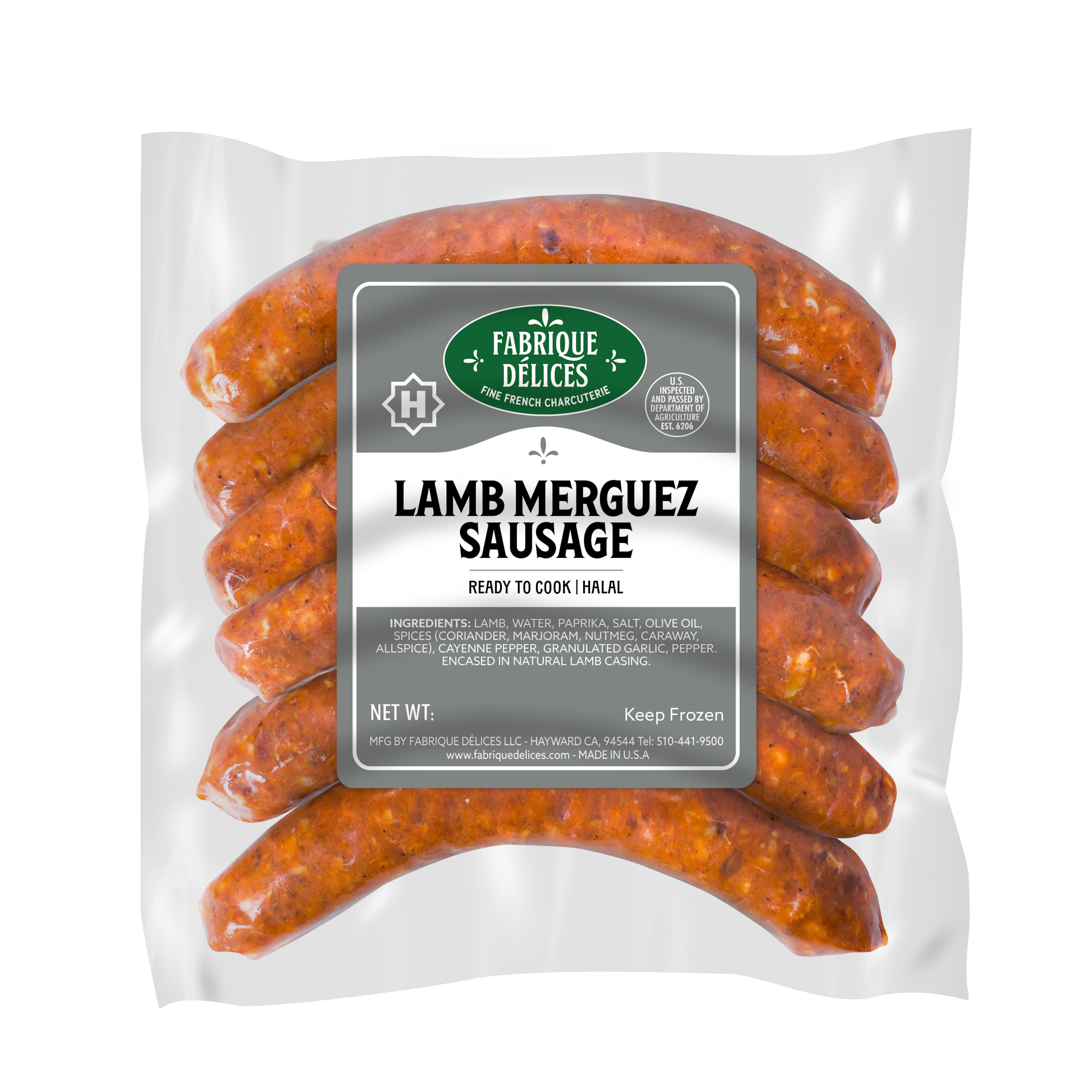 Lamb Merguez Sausage Halal Certified | Chefs' Warehouse